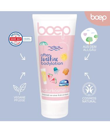 Boep After Sun Lotion - Vegan Natural Cosmetics | Moisturizing Organic Olive Oil & Shore (200 ml) - Buy Online on SooperMarket.com