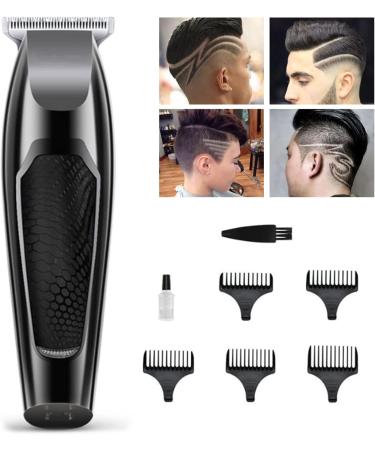 Professional Hair Clippers for Men Electric Haircut Kit Hair Trimmer 5W Powerful Sharply Blade Floating Cutting with 5 Guide Combs Gray - Buy Online on SooperMarket.com