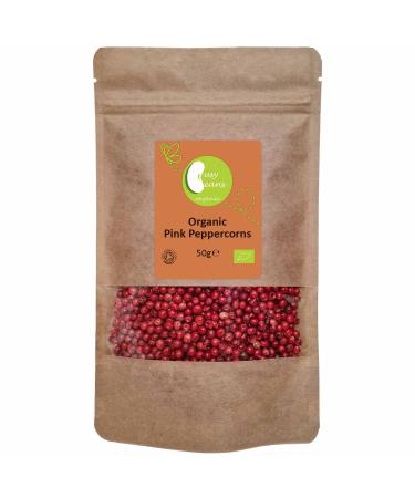 Organic Pink Peppercorns - Certified Organic - by Busy Beans Organic (50g)