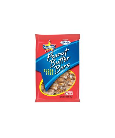Atkinson's Sugar Free Peanut Butter Bars 106g | Bite-Sized Nuggets| Chewy Buttery Sweetness | Pack of 1