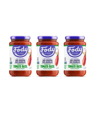 Fody Food Co Premium Tomato Basil Pasta Sauce 19.4 oz (550 g)