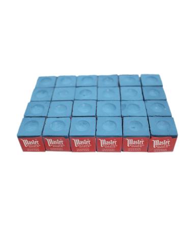 Masters Blue Billiard and Snooker Chalk - 2 dozen/24 pieces