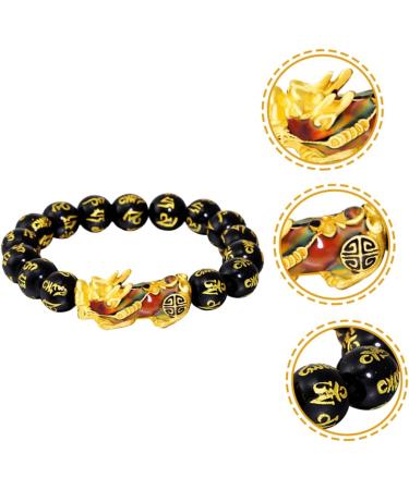 FRCOLOR 2pcs Bracelet Blue Bracelet Buddha Bracelets Pi Yao Bracelet Feng Shui Bracelet Pulseras De Proteccion y Buena Suerte Dragon Bracelet Man Bracelet Beaded Display Alloy Male 21x3CMx3pcs As Shownx3pcs - Buy Online on SooperMarket.com