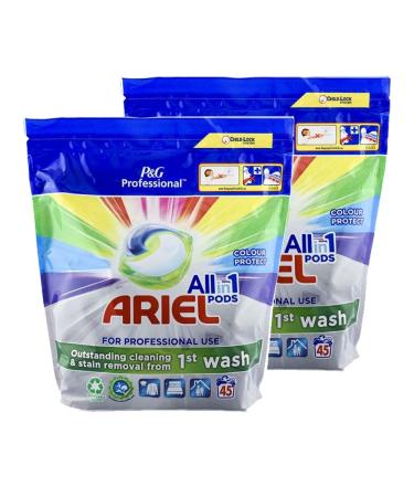 Ariel Professional All in One Pods Color Protect 2x45 Pods (Pack of 2) 90 Washes