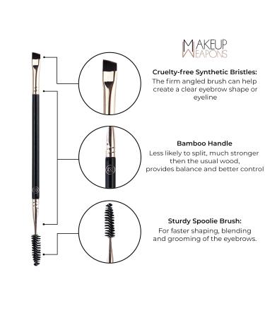Professional Angled Brow Brush | Premium Eyebrow Brush for Gel & Wax - Perfect for Flawless Brows - Buy Online on SooperMarket.com