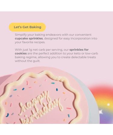 Good Dee's Sugar Free Sprinkles | Low Carb Rainbow Sprinkles | Keto Sprinkles with All Natural Coloring | | Diabetic Dye-Free Dairy-Free & Gluten-Free | (1g Net Carbs Per Serving) - Buy Online on SooperMarket.com
