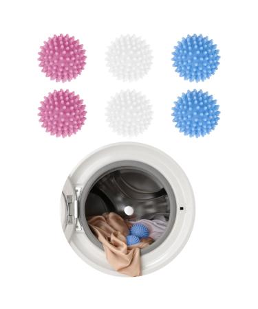 Laundry Dryer Balls Non-Melting Dryer Balls New Material Softer Washing Machine Balls 6 Pieces
