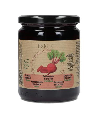 BAKOKI Premium pickled beetroot slices 480g (1 pack) Beetroot 480 g (1 pack)