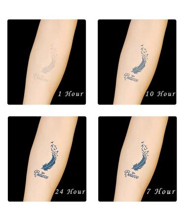 2 Week Flower Semi Permanent Tattoos for Women - 8 Large Sheets & Long-Lasting Juice Upgrade - Realistic Temporary Tattoo Stickers - Set of 10 Sheets - Buy Online on SooperMarket.com