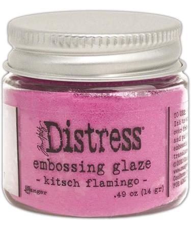 Tim Holtz Distress Embossing Glazes Bundle - Speckled Egg, Kitsch Flamingo, Crackling Campfire, Rustic Wilderness | 4 Item Set - Buy Online on SooperMarket.com