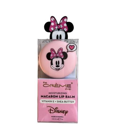 The Cr me Shop x Disney Macaron Lip Balm Minnie Mouse Strawberries and Cr me Pink Korean Scented Pocket Portable Vitamin E Shea Butter