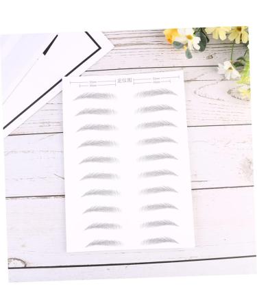 PLAFOPE 4 Sheets Pairs Hair-like Simulation Artificial Eyebrow Patch Simulation Eyebrow Black - Buy Online on SooperMarket.com