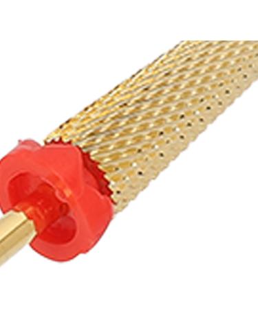 Manicure Drill Bit Nail Drill Bit Gold Multifunctional Cone Quick Sanding for Beauty Salon (132#-F) - Buy Online on SooperMarket.com