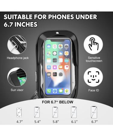 Shop LKEVREG Waterproof 360 Rotatable Mobile Phone Holder for Motorcycles & Bikes | Fits 4.5-6.7 Inch Smartphones - Buy Online on SooperMarket.com