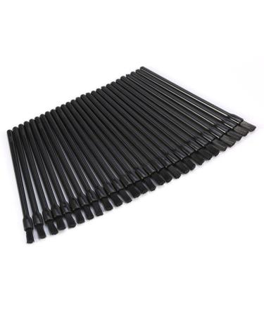 50 pieces/set disposable lip make-up brush made of plastic lip brush lipstick glossy rods Applicator cosmetic tool black (8.2 cm)