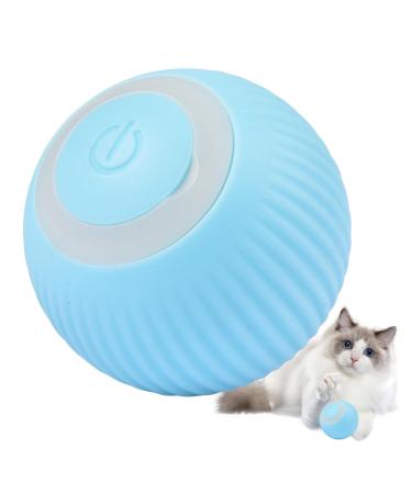 2PCs Power Ball 2.0 Cat Toy Aiveys-Aiveys Cat Ball Gertar Cat Toy Intelligent Cat Ball Rotating Cat Ball 360 Degree Ball Automatic Modeling of Cat Paws Interactive Cat Toy Blue