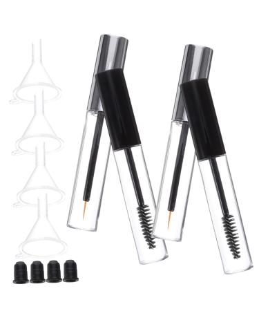 Mikinona 12pcs Empty Mascara Tube with Eyelash Wand Empty Cosmetic Containers Clear Eyelash Mascara Wand Tube