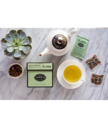 Smith Teamaker Rose City Genmaicha No. 1912 | Caffeinated Green Tea Blend with Sencha, Genmai & Rose Petals - 15 Sachets - Buy Online on SooperMarket.com