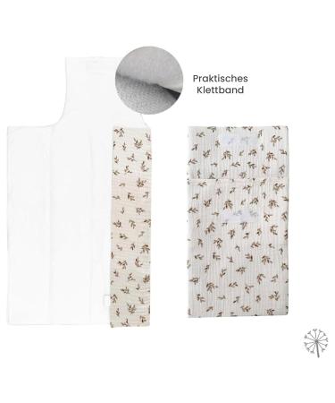 Mimuselina 2 Pack: Portable Baby Changing Pad & Diaper Bag - Foldable Water-Repellent Ecru | Ideal for On-the-Go Parents - Buy Online on SooperMarket.com
