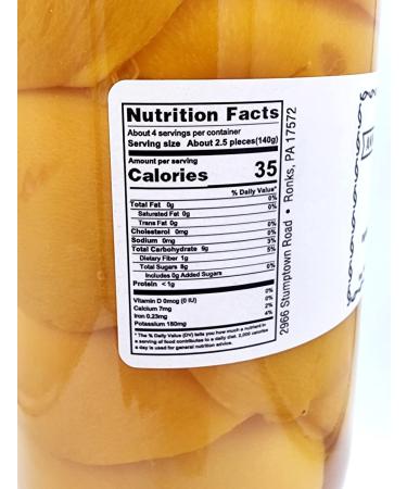 Annie's Amish Kitchen Pickled Peaches - No Sugar Added, All-Natural, Handmade - 2 Pack, 16oz Jars - Buy Online on SooperMarket.com