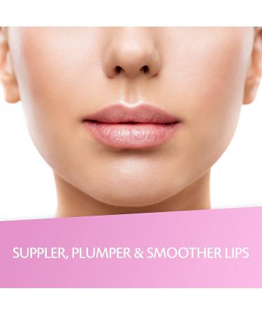 M3 Naturals Collagen Lip Plumper - Natural Lip Enhancer for Fuller Lips | Hydrating Gloss Primer for Soft, Plump Lips - Pink - Buy Online on SooperMarket.com