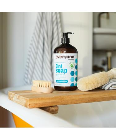 Everyone Pacific Eucalyptus 3-in-1 Soap - 32 oz | Natural Eco-Friendly Body Cleanser for All Skin Types | Shop Internationally - Buy Online on SooperMarket.com