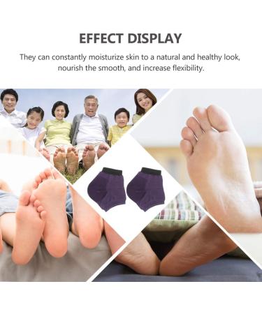 Milists 5 Pairs Moisturizing Gel Spa Socks for Cracked Heels - Heel Protection & Cushion | Slide-Resistant Foot Care - Buy Online on SooperMarket.com