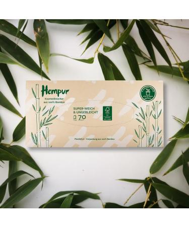 Hempur Cosmetics Bamboo Towels - 3-Layer Super Soft Sustainable Unbleached Chemical-Free - 70 Towels in 1 Pack for Eco-Friendly Living - Buy Online on SooperMarket.com