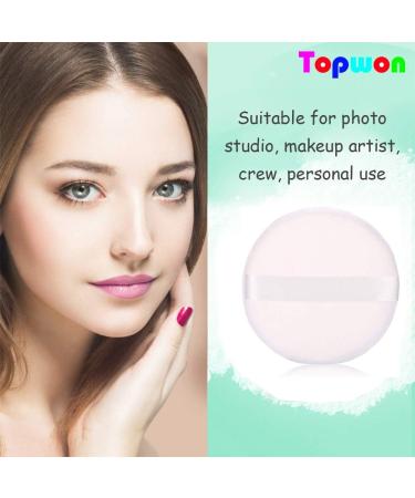 Topwon 5'' Powder Puff for Body Baby - Extra Large Jumbo Size Use for Dusting Powder or Blending & Setting Makeup Foundation (4 Pieces) - Buy Online on SooperMarket.com