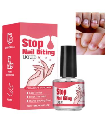 Anti Nail Biting Nail Polish Quick Drying Nail Biting Prevention No Bite Nail Polish Stop Biting Nail Nail Biting Prevention for Adults Clear Anti Nail Biting Polish Stop Nail Biting Nail Varnish