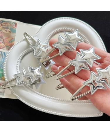 JSGHGDF Metallic Shape Hair Clip Spring Hair Clip for Woman Taking Photo Shopping Travel n-slip 1 pair - Buy Online on SooperMarket.com