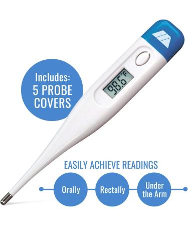 MABIS Digital Thermometer for Adults, Children, and Babies - Oral & Underarm Temperature Thermometer - 60 Second Readings - FSA HSA Eligible - Buy Online on SooperMarket.com
