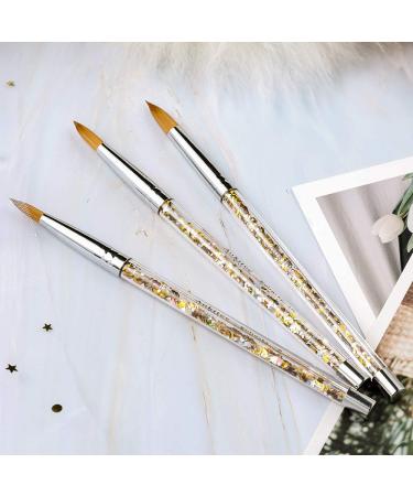 Premium #14 Kolinsky Sable Acrylic Nail Brush - Zobelhaar Nail Art Tool for Gel Manicure & Polish - Buy Online on SooperMarket.com