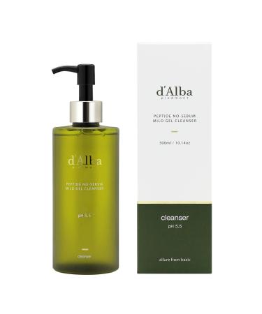 Dâ€™Alba Peptide No-Sebum Mild Gel Cleanser 10.14 fl oz - Best for Oily Skin & Gentle Cleansing - Buy Online on SooperMarket.com