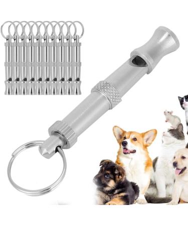 Premium Pet Training Pipe - 10 Adjustable Stainless Steel Dog Whistles | Stop Barking with Sound Waves | Multi-Function Keychain - Buy Online on SooperMarket.com