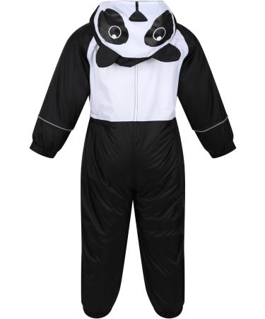 Regatta Kids Mudplay III Waterproof Animal All-in-one Suit 2-3 Years - Black/White Panda Print - Buy Online on SooperMarket.com
