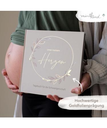 Buy Mintkind Pregnancy Diary My Pregnancy - Hardcover Diary & Photo Album for Expectant Mothers | Perfect Gift for Moms-to-Be - Beige - Buy Online on SooperMarket.com