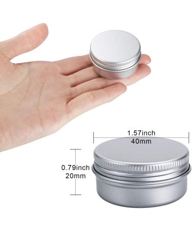 30 Pack Aluminum Travel Jars - 20ml Round Cream Containers for Lotion Masks & Nail Art | Reusable & Durable - Buy Online on SooperMarket.com