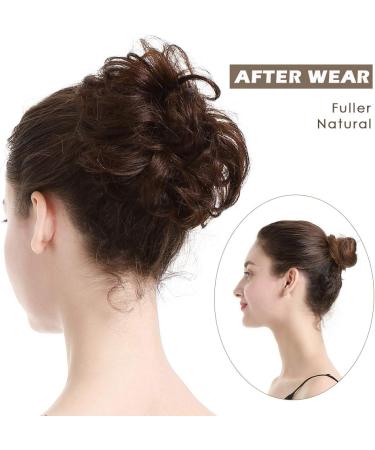 BARSDAR 100% Human Hair Scrunchie in 1B#-Black - Curly Messy Bun Hairpiece for Women & Kids - Updo Chignons - 5.1 inch - Buy Online on SooperMarket.com