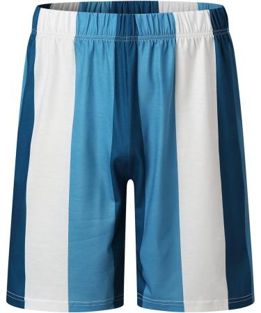 Men's Muscle T-Shirt & Short Set | Summer Workout 2 Piece Tracksuit - Blue-3 Medium - Buy Online on SooperMarket.com