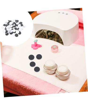 NOLITOY 1 Frosted Sheet Pedicure Tools for Feet Round Sanding Discs Manicure Grinding Slice Nail Set 2.5x2.5cm Black - Buy Online on SooperMarket.com