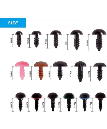 600PCS Colorful Plastic Safety Eyes & Noses for Amigurumi Craft Dolls & Toys - Buy Online on SooperMarket.com