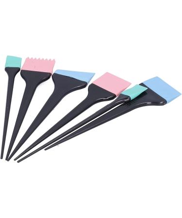 6pcs Hair Dye Applicator Brushes Silicone Hair Dye Brush Soft Bristles Hair Coloring Kit Hair Bleach Tinting Diy Tool for Home Barber Shop Salon - Buy Online on SooperMarket.com