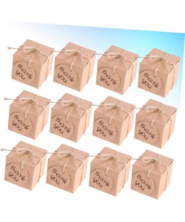 Didiseaon 40pcs Box Thank You Treat Boxes Kraft Paper Gift Boxes Candy Gift Boxes Candy Box Baby Happy Candy - Buy Online on SooperMarket.com