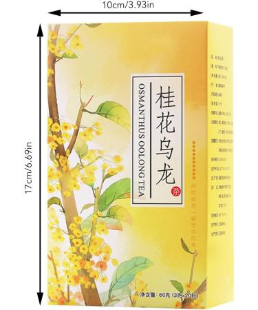 20 Count Natural Osmanthus Oolong Tea Fragrans Flower Leaves Bag for Family Friends - Buy Online on SooperMarket.com