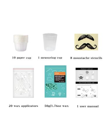 Nose Wax Set - Updated Nose Hair Removal Kit for Men | 50g Wax 20 Applicators & Safe Tip | Effective Nose Hair Removal Solution - Buy Online on SooperMarket.com