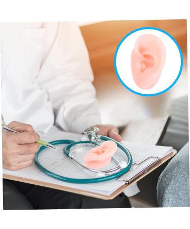 2 Pairs Healeved Silicone Ear Mold Piercing Earrings - Body Jewelry for Right Ear Simulation | Mannequin Silicone Body Parts - Buy Online on SooperMarket.com