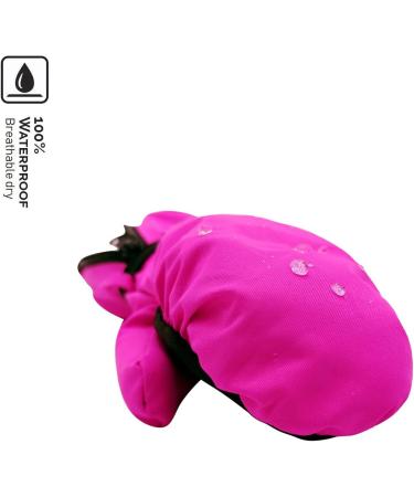 Highcamp Waterproof Winter Snow Ski Mitten Gloves with Zipper - Kids XS (1-3 Y) Rosa - Buy Online on SooperMarket.com