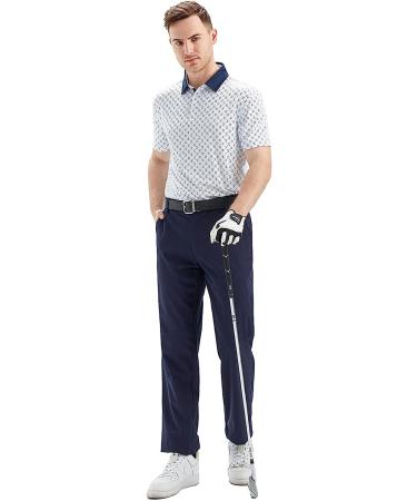 Men's Dry Fit Short Sleeve Golf Shirt, Moisture Wicking Polo - White, Large - Buy Online on SooperMarket.com