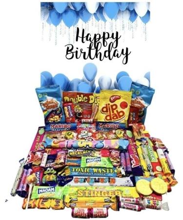 Happy Birthday Pick N Mix The Ultimate Retro Nostalgia Sweet Selection 70s 80s Box Sweet Hamper - Present Gift With Over 60 Items Pi ata Filler Idea for 21st 30th 40th 50th 60th 70th - Buy Online on SooperMarket.com